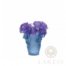 Ваза Daum Rose Passion "Синий, фиолетовый", 17 см (7716)