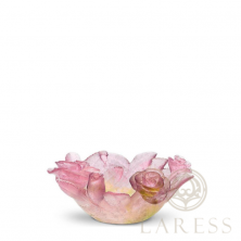 Ваза Daum Roses розовый, жёлтый 13,5 см (7720)