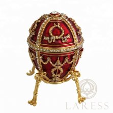 Шкатулка декоративная яйцо Faberge, Бутон розы (8156)