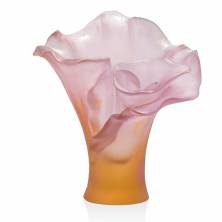 Ваза Daum Arum Rose 17,5 см, янтарная, розовая (7167)