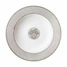 Круглое блюдо Hermes Mosaique au 24 Platinum 30см (3879)