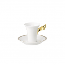 Чашка эспрессо с блюдцем VERSACE Medaillon Meandre D'or 90 мл 4701