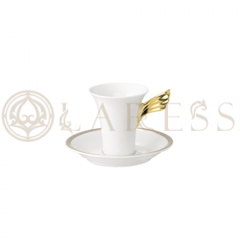 Чашка эспрессо с блюдцем VERSACE Medaillon Meandre D'or 90 мл 4701