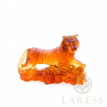 Скульптура Daum "Янтарный" Tiger Horoscope, 11.5 см (6501)