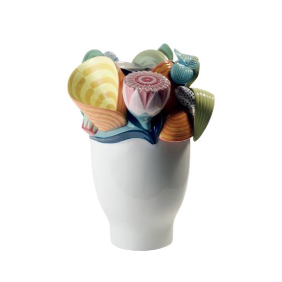 Ваза Lladro Naturofantastic Multicolor 28*21 см (10902)