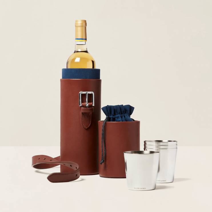 Набор для винной бутылки и бокалы 2 шт Ralph Lauren Home Stirling (11702)