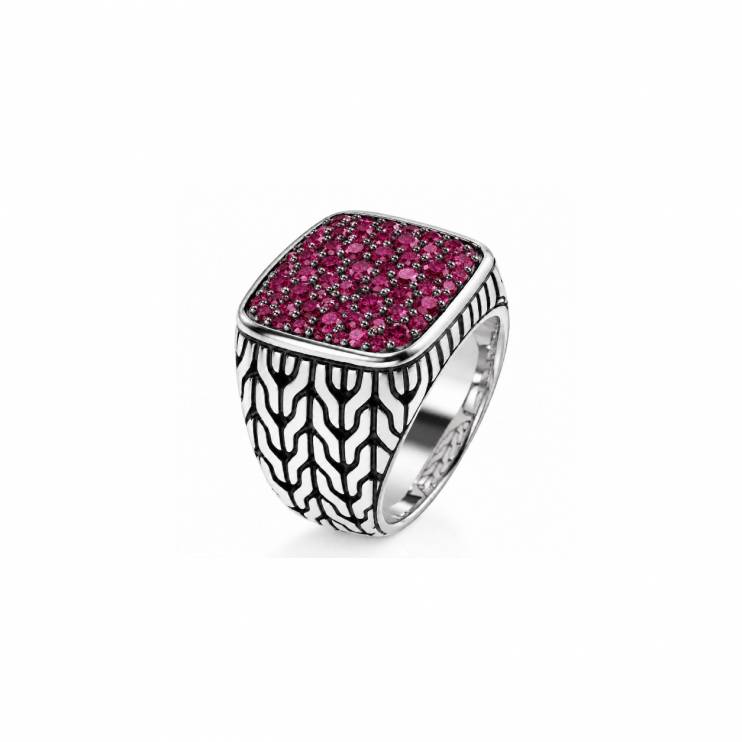 Кольцо John Hardy Classic Chain Pink Ruby (16702)