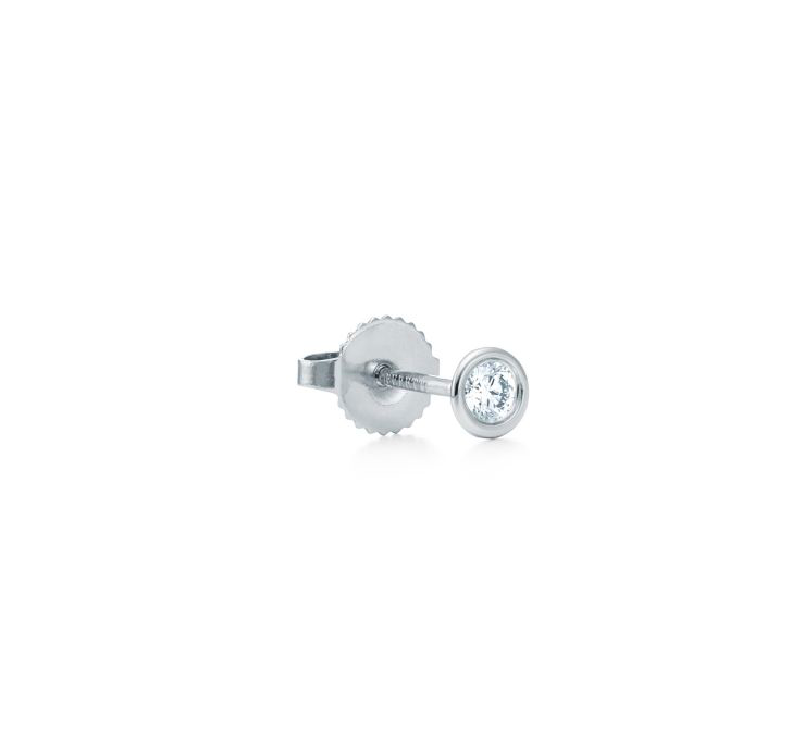 Серьги/пусеты Tiffany&Co Elsa Peretti mini с бриллиантами 0,06 (9402)