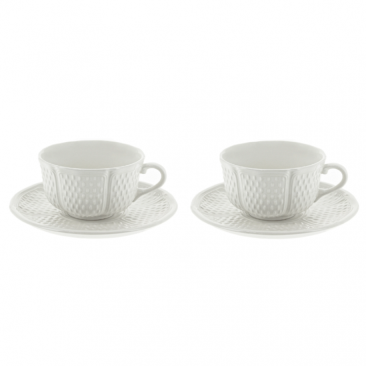 Set of 2 tea pairs Gien Pont Aux Choux Blanc, 270ml (15003)