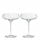 Set of 2 Georg Jensen Bernadotte champagne glasses, 200ml (15704)
