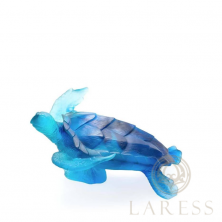 Статуэтка Daum Морская Черепаха, синий 25 см (7304)