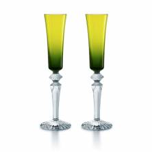 Флюте для шампанского  Зеленый мох Baccarat Mille  Nuits  2 шт. 170 мл 