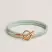 Браслет Hermes Armband Glenan Double Tour  14,5 см * 0,3 см (разные цвета)  (10906)