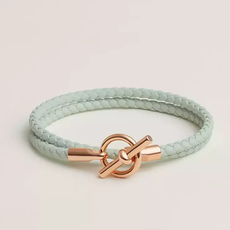 Браслет Hermes Armband Glenan Double Tour  14,5 см * 0,3 см (разные цвета)  (10906)