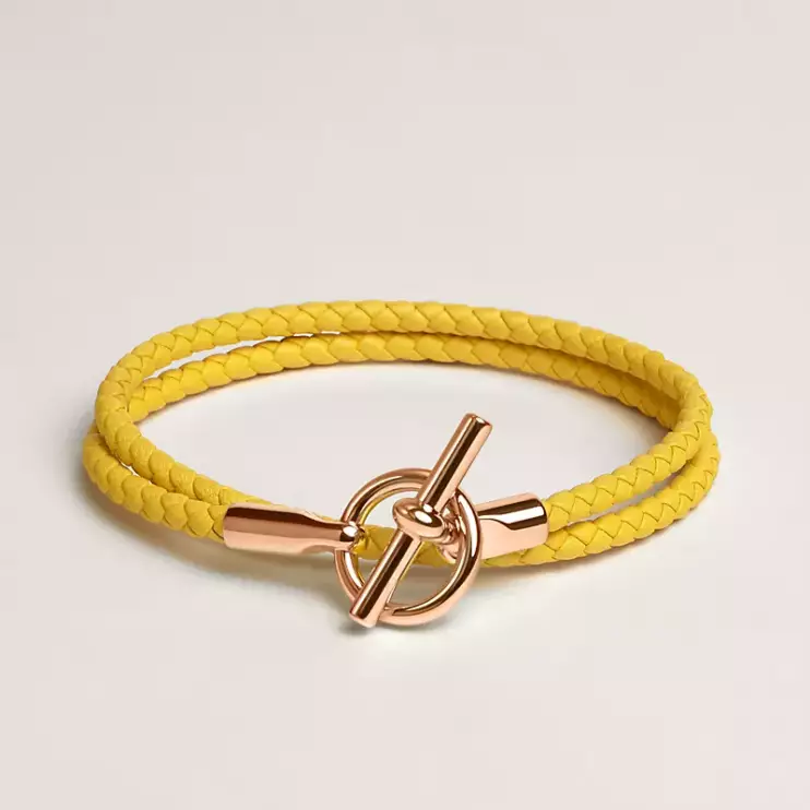 Браслет Hermes Armband Glenan Double Tour  14,5 см * 0,3 см (разные цвета)  (10906)