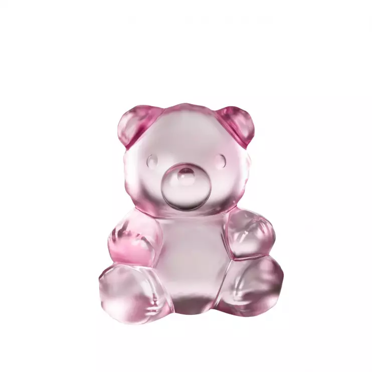 Статуэтка Lalique Small Teddy Мишка 21,3 см (16906) розовый