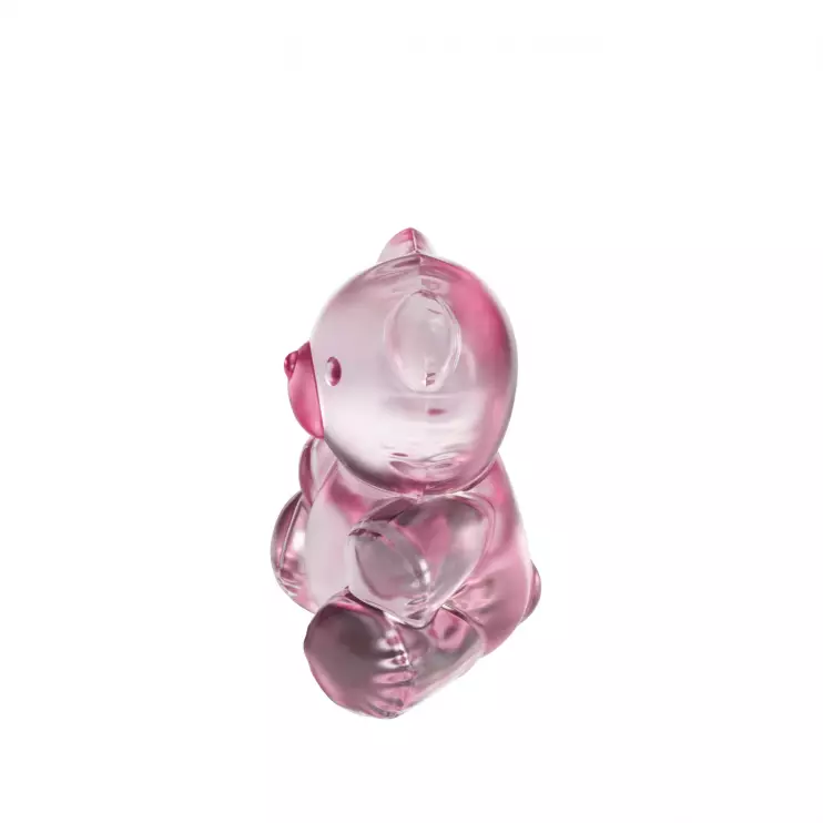Статуэтка Lalique Small Teddy Мишка 21,3 см (16906) розовый
