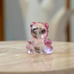 Статуэтка Lalique Small Teddy Мишка 21,3 см (16906) розовый