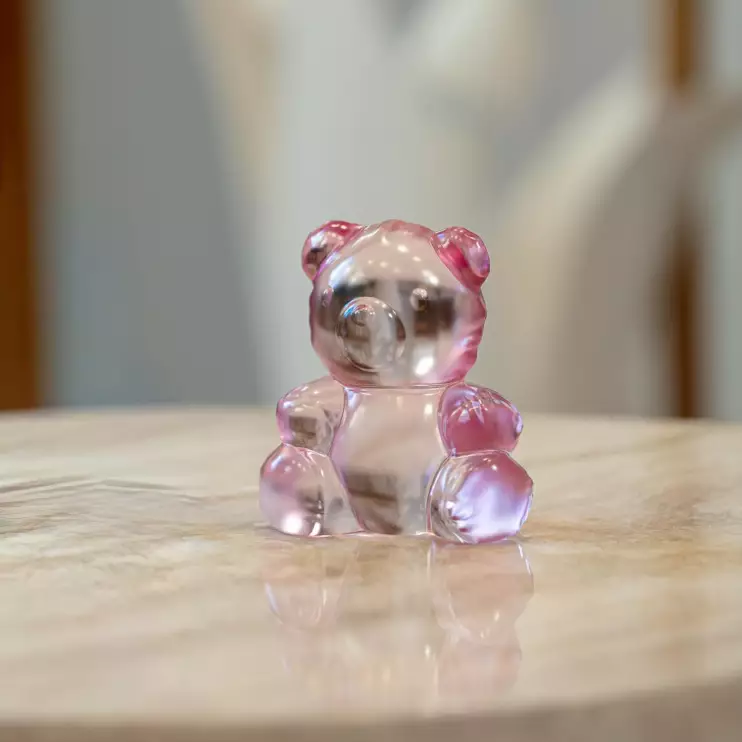 Статуэтка Lalique Small Teddy Мишка 21,3 см (16906) розовый