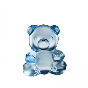 Статуэтка Lalique Small Teddy Мишка 21,3 см (16907) голубой