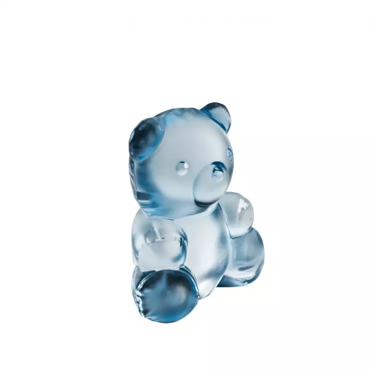 Статуэтка Lalique Small Teddy Мишка 21,3 см (16907) голубой
