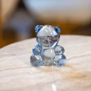 Статуэтка Lalique Small Teddy Мишка 21,3 см (16907) голубой
