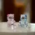 Статуэтка Lalique Small Teddy Мишка 21,3 см (16907) голубой