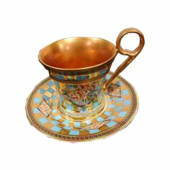 Чашка чайная с блюдцем VERSACE Floral Elegy 6208