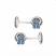 Запонки GRAFF White Gold & Sapphire (11209)