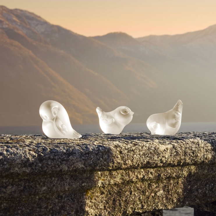 Скульптура Lalique Piou-Piou Wing Up, 5,3х7,5см (15509)