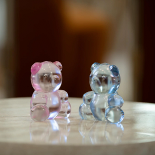 Статуэтка Lalique Small Teddy 9 см (16610) голубой