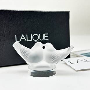 Статуэтка Lalique Loverbirds  2 Неразлучника 4,5 см  (7410)