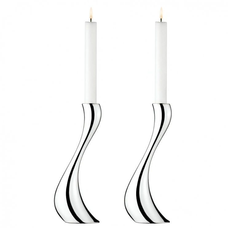 Набор из 2-х подсвечников Georg Jensen Cobra, 24см (15711)