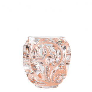Ваза Lalique Tourbillons, коралловая 12,6 см (16611)