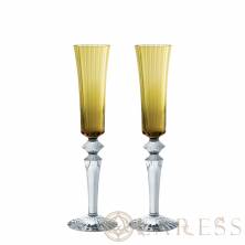 Набор из 2-х бокалов для шампанского 170мл Baccarat Mille Nuits Amber желтый (9411)