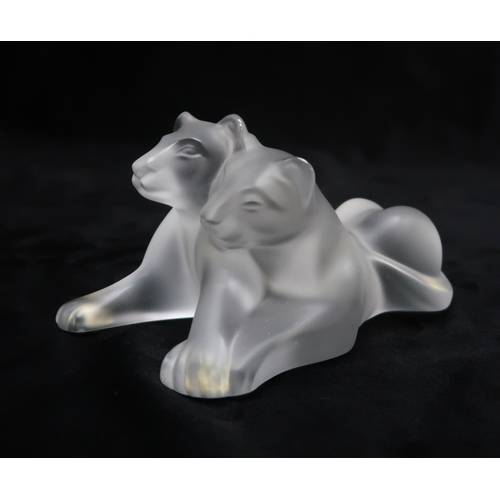 Статуэтка Lalique Tambwee lion 12,5*11 см (10712)