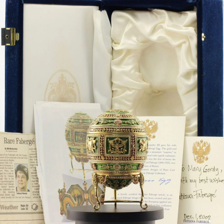 Яйцо-шкатулка Faberge "Наполеоновские" (13812)