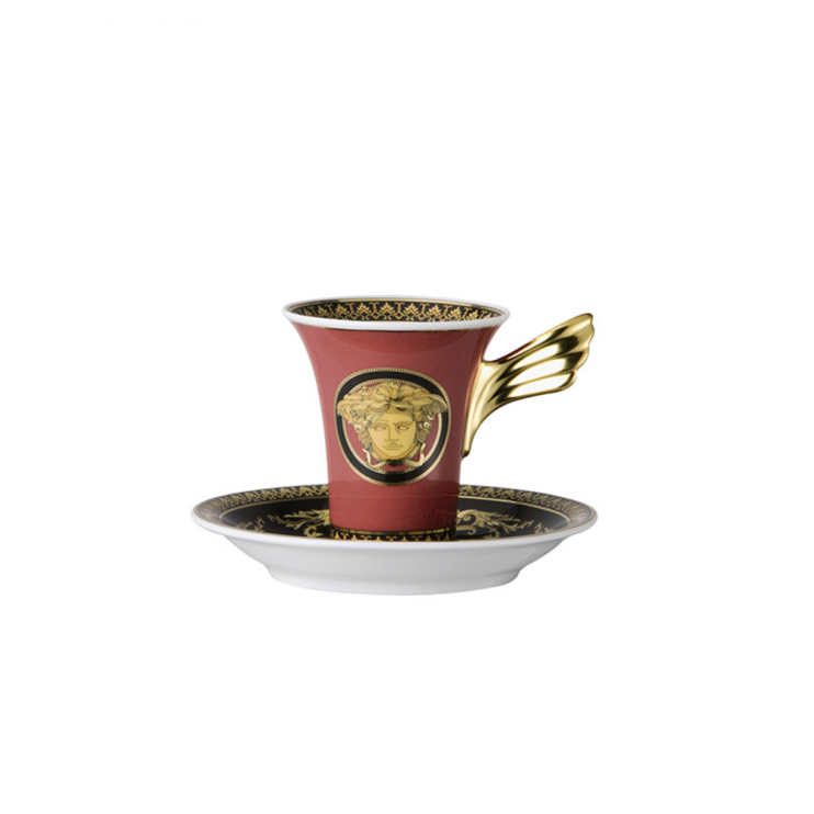 Кофейная пара Versace Rosenthal Medusa Red, 90мл (4913)
