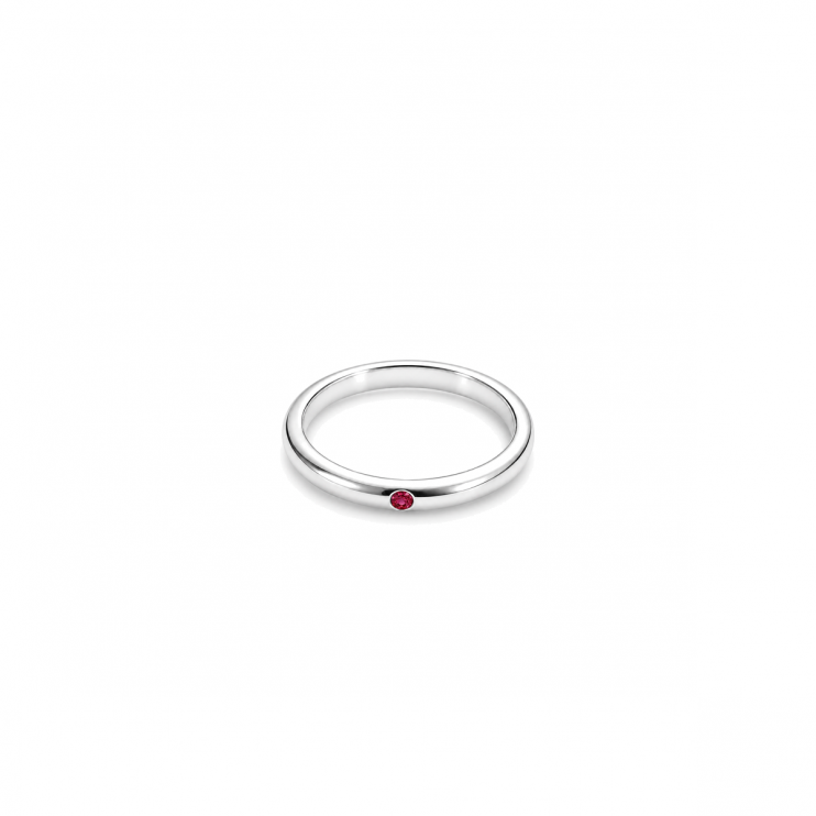 Tiffany & Co. Peretti Stacking Band Ruby Ring (16813)