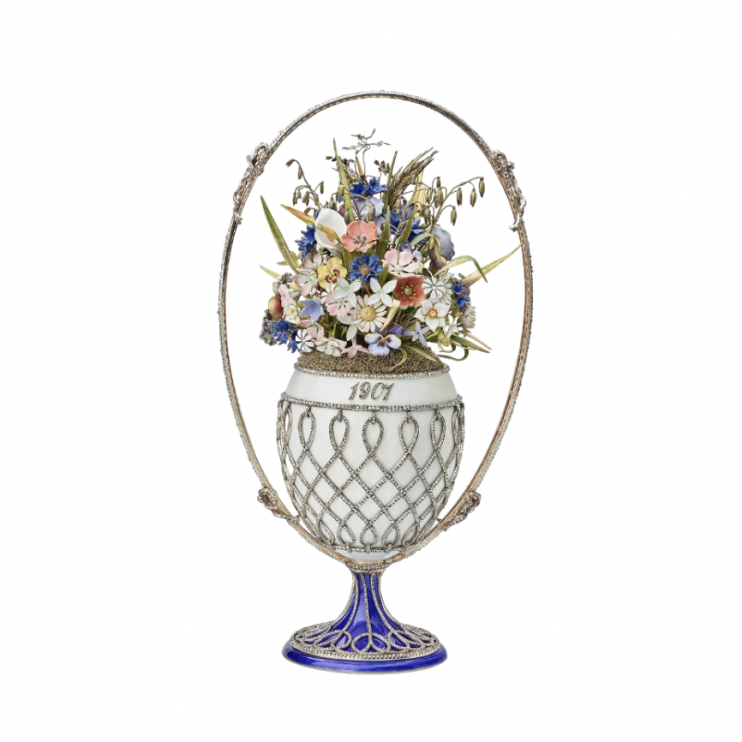 Яйцо-шкатулка Faberge "Корзинка цветов" (13815)