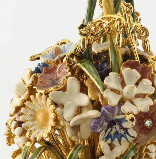Яйцо-шкатулка Faberge "Корзинка цветов" (13815)