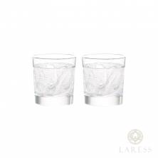 Набор из 2-х стаканов для виски Lalique Owl Thumblers (Сова) 200 мл (8115)