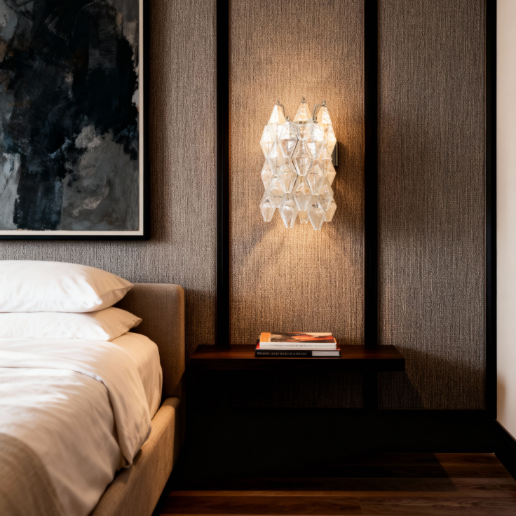 Venini Poliedri wall lamp, 39cm (15616)