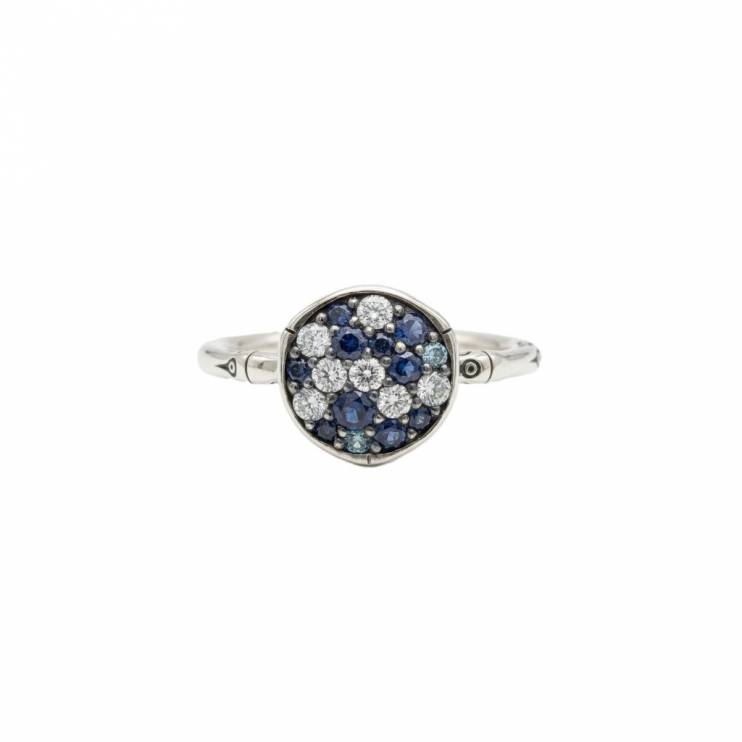 Кольцо John Hardy Bamboo Blue and White Sapphire (16716)