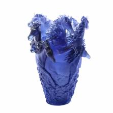 Ваза Daum Cheval 38 см цвет синий