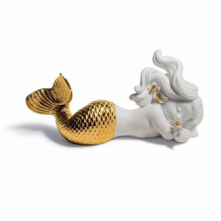 Статуэтка Lladro Сет "Две золотые русалки" 16х8 см (12918)