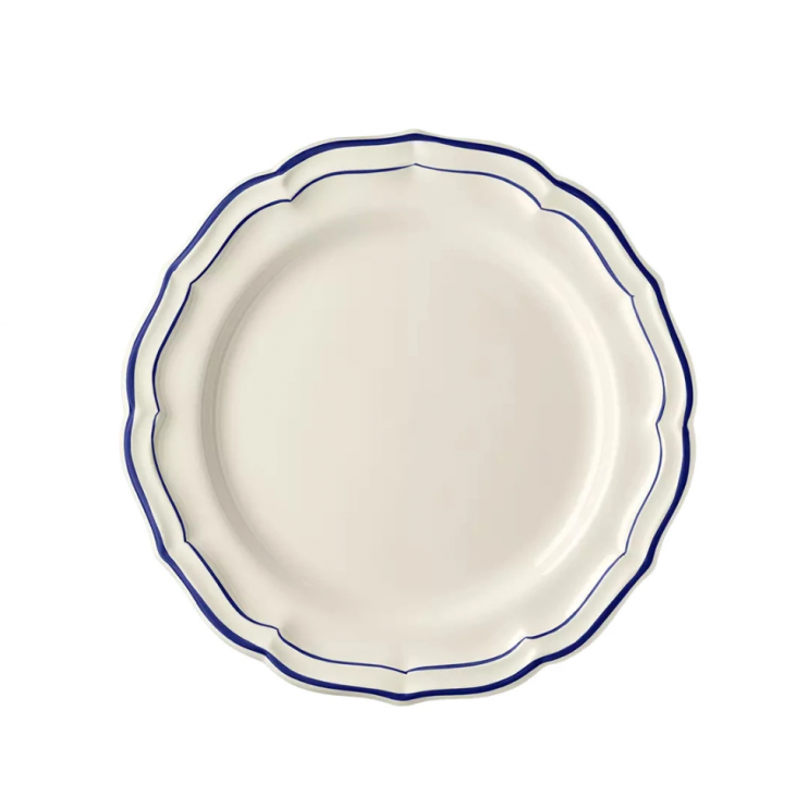 Gien Filet Bleu snack plate, 23cm (14919)