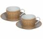 Чайный набор для завтрака 2 шт. HERMES Mosaique au 24 (160 мл) 6219 - Чайный набор для завтрака 2 шт. HERMES Mosaique au 24 (160 мл) 6219