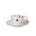 Кофейная пара Bernardaud Vegetal Or 80мл (5321)
