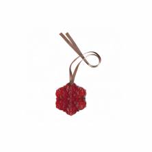 Рождественская Снежинка Daum Ornament De Noel 7 см цвет красный